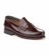 Boys Leather Penny Loafers School Shoes Leather Sole 595 Burgundy, by AngelitoS