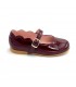 Girls Patent Leather Mary Jane Shoes Buckle 1100 Burgundy, by AngelitoS