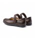 Merceditas Colegiales Niña Piel Napa Velcro 460 Chocolate, de Angelitos