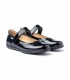 Girls Patent Leather Mary Jane Shoes Velcro 459 Navy, by AngelitoS