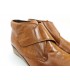 Woman Leather Low Wedged Comfort Booties Velcro Removable Insole 70244 Leather, by TuPié