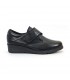 Zapatos Cómodos Mujer Piel Cuña Velcro Plantilla Extraíble 70243 Negro, de Tupié