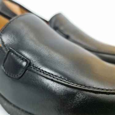 Women Soft Leather Comfort Loafers Removable Insole 12701 Black, by Amelie