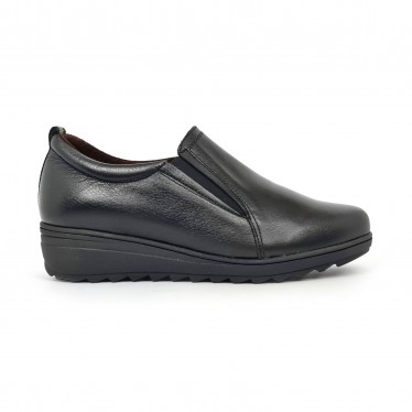 Zapatos Comfort Mujer Piel Plantilla Extraíble 70620 Negro, de Tupié