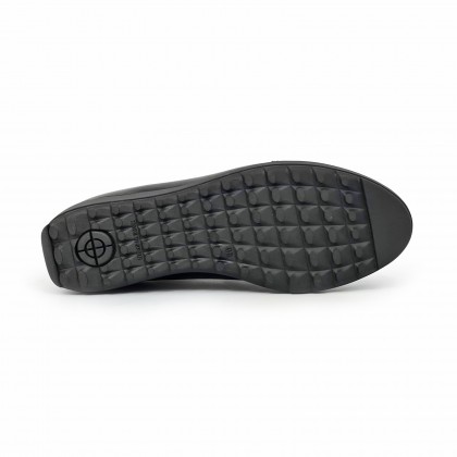 Women's Leather Comfort Shoes Removable Insole 70620 Black, by TuPié