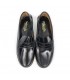 Zapatos Castellanos Hombre Piel Florentic Antifaz Suela Cuero 701 Negro, de Manuel Medrano