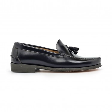 Mens Florentik Leather Beefroll Tasseled Loafers Leather Sole 702 Black, by Manuel Medrano