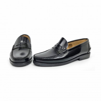 Zapatos Castellanos Hombre Piel Florentic Antifaz Suela Goma 711 Negro, de Manuel Medrano