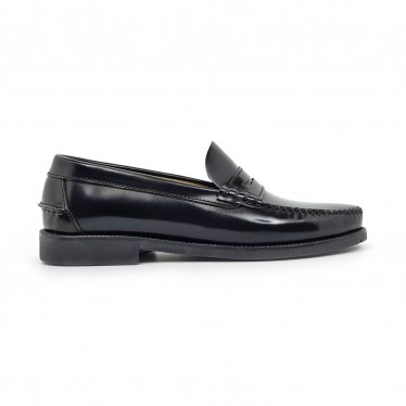 Mens Florentik Leather Beefroll Penny Loafers Rubber Sole 711 Black, by Manuel Medrano