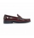 Mens Florentik Leather Beefroll Penny Loafers Rubber Sole 711 Burgundy, by Manuel Medrano