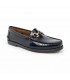 Womens Florentik Leather Beefroll Chain Loafers Rubber Sole 504 Black, by María Tovar