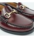 Womens Florentik Leather Beefroll Chain Loafers Rubber Sole 504 Burgundy, by María Tovar