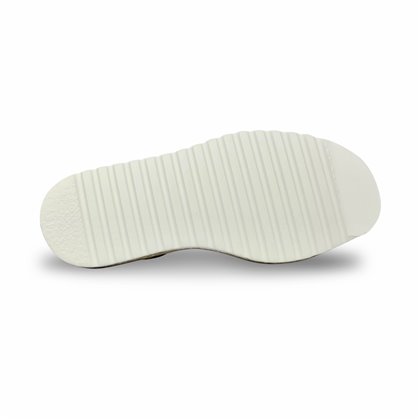 Avarcas Menorquinas Plataforma Mujer Piel Trenzada Plantilla Acolchada 10462 Blanco, de C. Ortuño