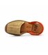 Womens Platform Split Leather Menorcan Sandals Padded Insole 15202 Beige, by C. Ortuño
