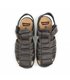 Men's Leather Californian Sandals Velcro Fitting 37006 Brown, by Morxiva Casual Shoes