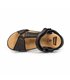 Sandalias Californianas Hombre Piel Velcro Ajustable 37003 Negro, de Morxiva / Casual
