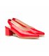 Zapatos De Salón Confort Mujer Piel Napa Tacón Medio Descubierto 1496 Rojo, de Eva Mañas