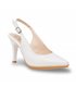 Zapatos De Salón Descubierto Mujer Piel Napa Tacón Alto 1495 Blanco, de Eva Mañas