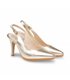 Zapatos De Salón Descubierto Mujer Piel Napa Tacón Alto 1495 PlatIno, de Eva Mañas