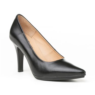 Zapatos De Salón Mujer Piel Napa Tacón Alto 1500 Negro, de Eva Mañas