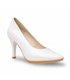 Zapatos De Salón Mujer Piel Charol Tacón Alto 1499 Blanco, de Eva Mañas