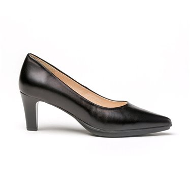 Zapatos De Salón Confort Mujer Piel Napa Tacón Medio 1498 Negro, de Eva Mañas