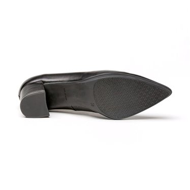 Zapatos De Salón Confort Mujer Piel Napa Tacón Medio Descubierto 1497 Negro, de Eva Mañas