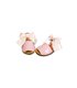 Childrens Synthetic Patent Menorcan Sandals Satin Bow 268 Pink, by Pisable
