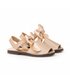 Girls Patent Leather Menorcan Sandals Satin Bow Velcro 206 Camel, by AngelitoS
