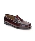 Man Leather Beefroll Penny Loafers 300 Bordeaux, by Latino