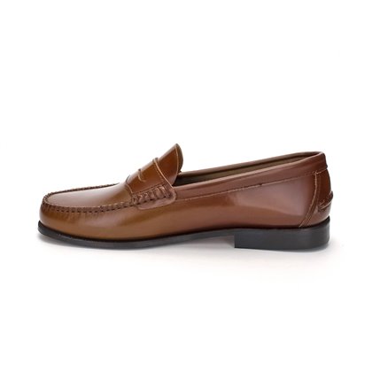 Man Leather Beefroll Penny Loafers 300 Leather, by Latino