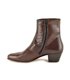 Man Leather Cuban Heel Ankle Boots Leather Sole Leather Linning 508 Mahogany, by Donattelli Marttely Design