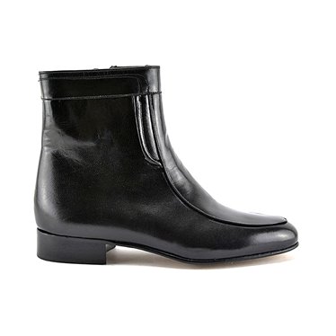 Man Leather Ankle Boots Leather Sole Leather Linning 5205 Black, by Latino