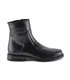 Man Leather Ankle Boots Rubber Sole Shearling Linning 6825 Black, by Latino