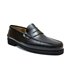 Man Leather Beefroll Penny Loafers Rubber Sole 350AL Black, by Latino