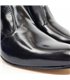 Mens Leather Flamenco Dancer Nailless Cuban Heel Ankle Boots Leather Sole 50MY Black, by Calzados Moya