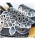 Woman Engraved Leather Wedged Menorcan Sandals 1287 Black, by C. Ortuño
