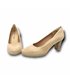Zapatos De Salón Mujer Piel Tacón Medio Muy Cómodos 2220 Beige, de Desireé