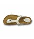 Woman Leather Bio Sandals Padded Insole 502BLU White, by BluSandal