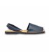 Mens Leather Basic Menorcan Sandals 550C Navy, by C. Pisable