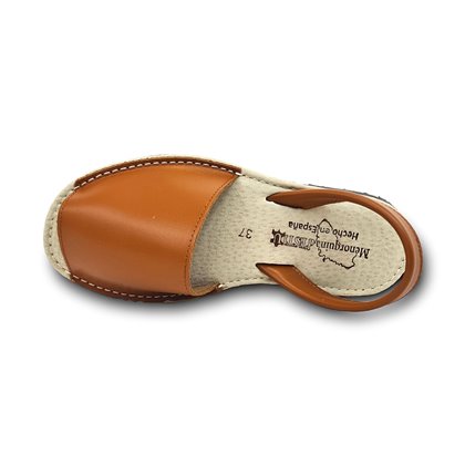 Womens Leather Menorcan Sandals Padded Insole 55010 Leather, by Pisable