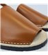 Womens Leather Menorcan Sandals Padded Insole 55010 Leather, by Pisable