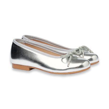 Girls Ceremony Ballerina Metallic Lace 1570 Silver, by AngelitoS