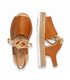 Woman Leather Menorcan Sandals Platform Padded Insole 1244 Leather, by Eva Mañas