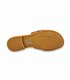 Sandalias Planas Mujer Piel Corte Trenzado Y Plantilla Acolchada 1601 Cuero, de Blusandal