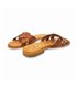Womens Flat Leather Sandals Braided Upper & Padded Insole 1601 Leather, by Blusandal