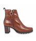 Womens Comfort Leather Ankle Boots Straight Heel LEURY28 Brown, by Desiree