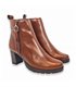 Womens Comfort Leather Ankle Boots Straight Heel LEURY28 Brown, by Desiree