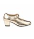 Womens/Girls Flamenco Dance Shoes Mary Jane Style 307 Metallic Platinum, by Angelitos