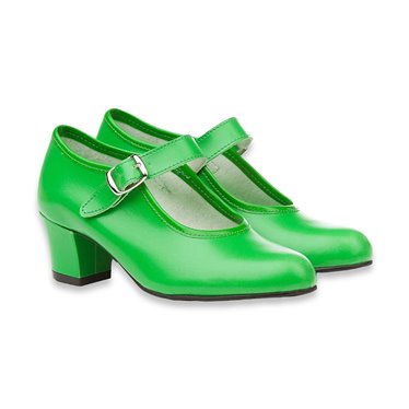 Zapatos Flamenca Para Niña y Mujer, Mod. 302, Calzado Made In Spain (21,  Amarillo) : .es: Moda